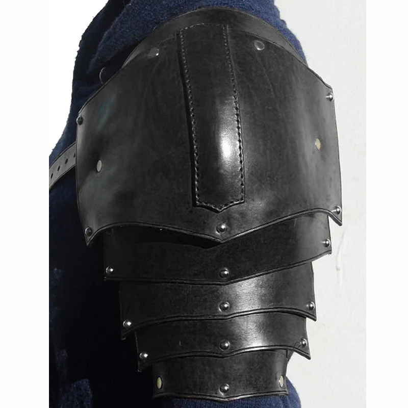 Medieval Leather Shoulder Armo - Men'S Viking Accessories avaliação e preço