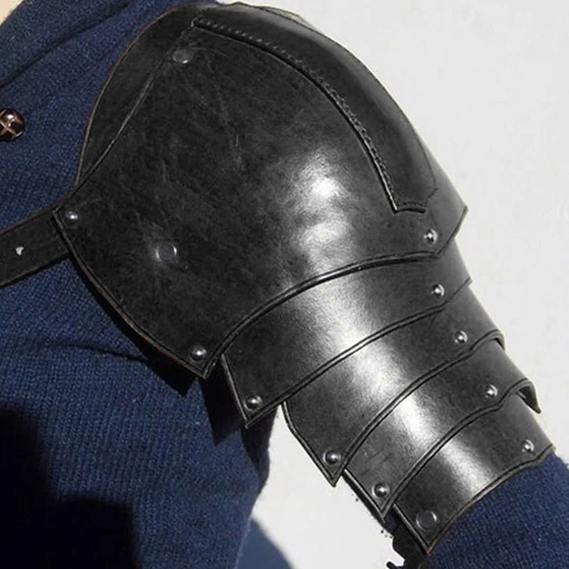 Medieval Leather Shoulder Armo - Men'S Viking Accessories avaliação e preço