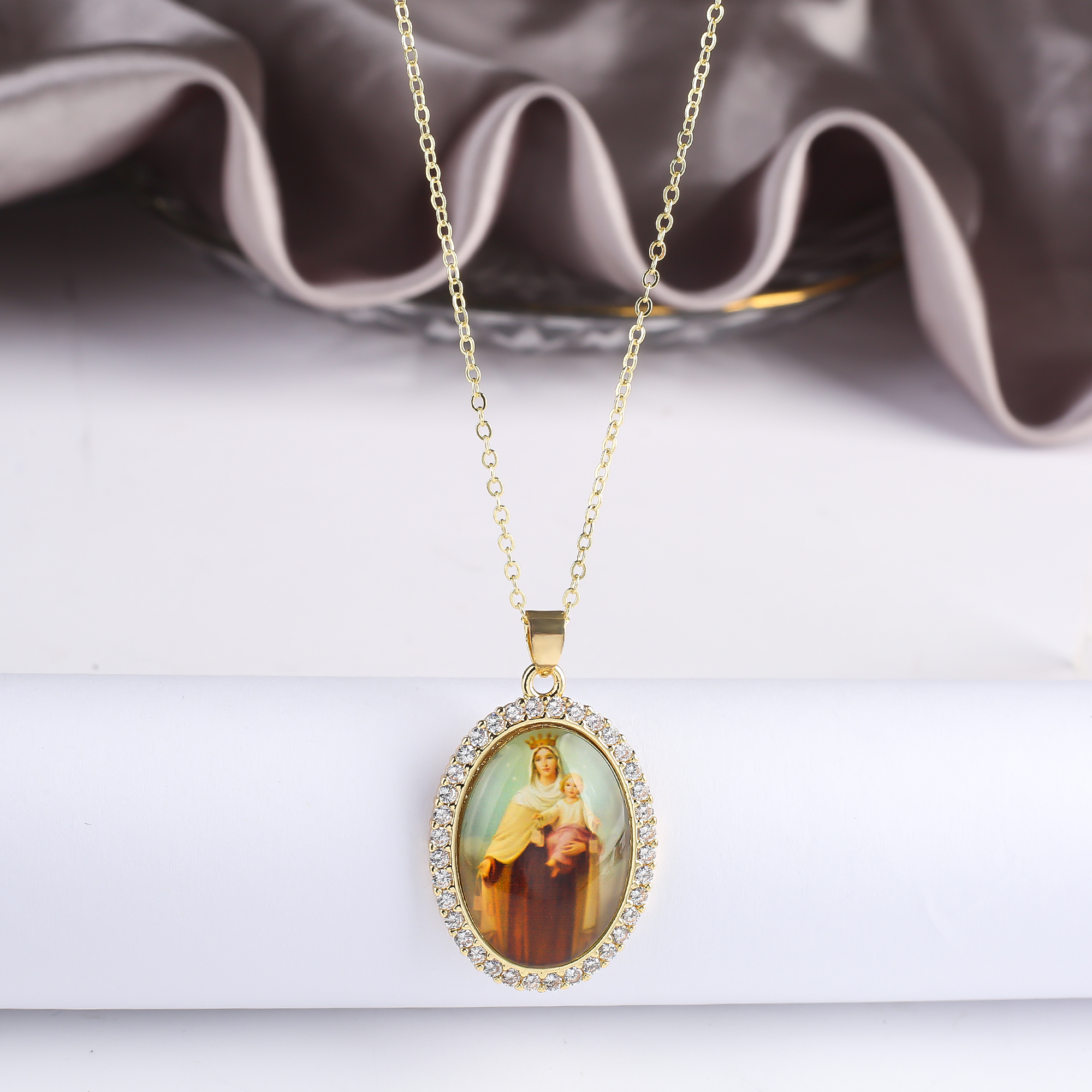 Hot Sale Virgin Mary and Child - Men'S Accessories Jewelry Sale avaliação e preço