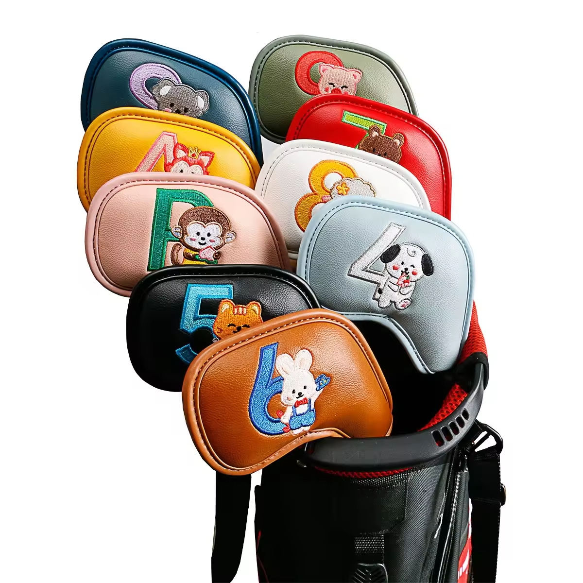 9Pcs Cute Cartoon Animal Golf  - Men Accessories Usa avaliação e preço