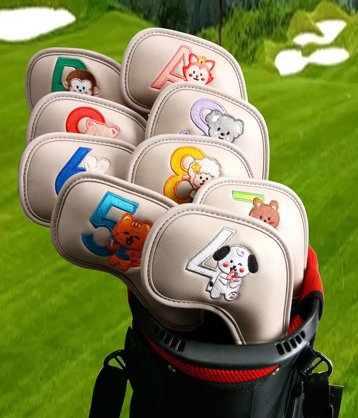 9Pcs Cute Cartoon Animal Golf  - Men Accessories Usa avaliação e preço