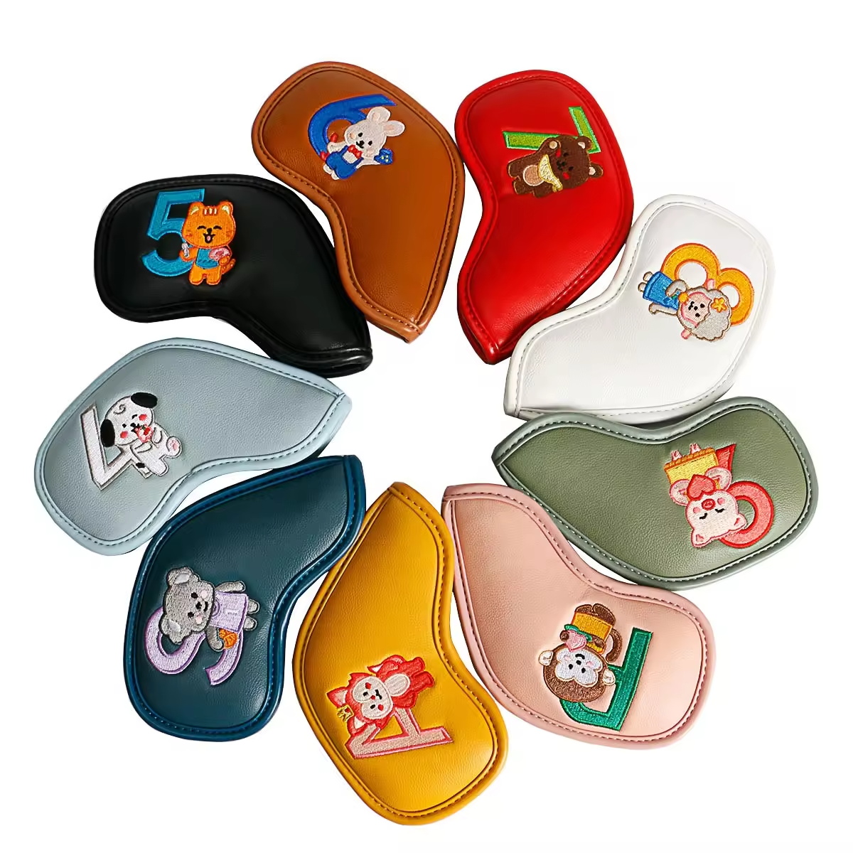 9Pcs Cute Cartoon Animal Golf  - Men Accessories Usa avaliação e preço