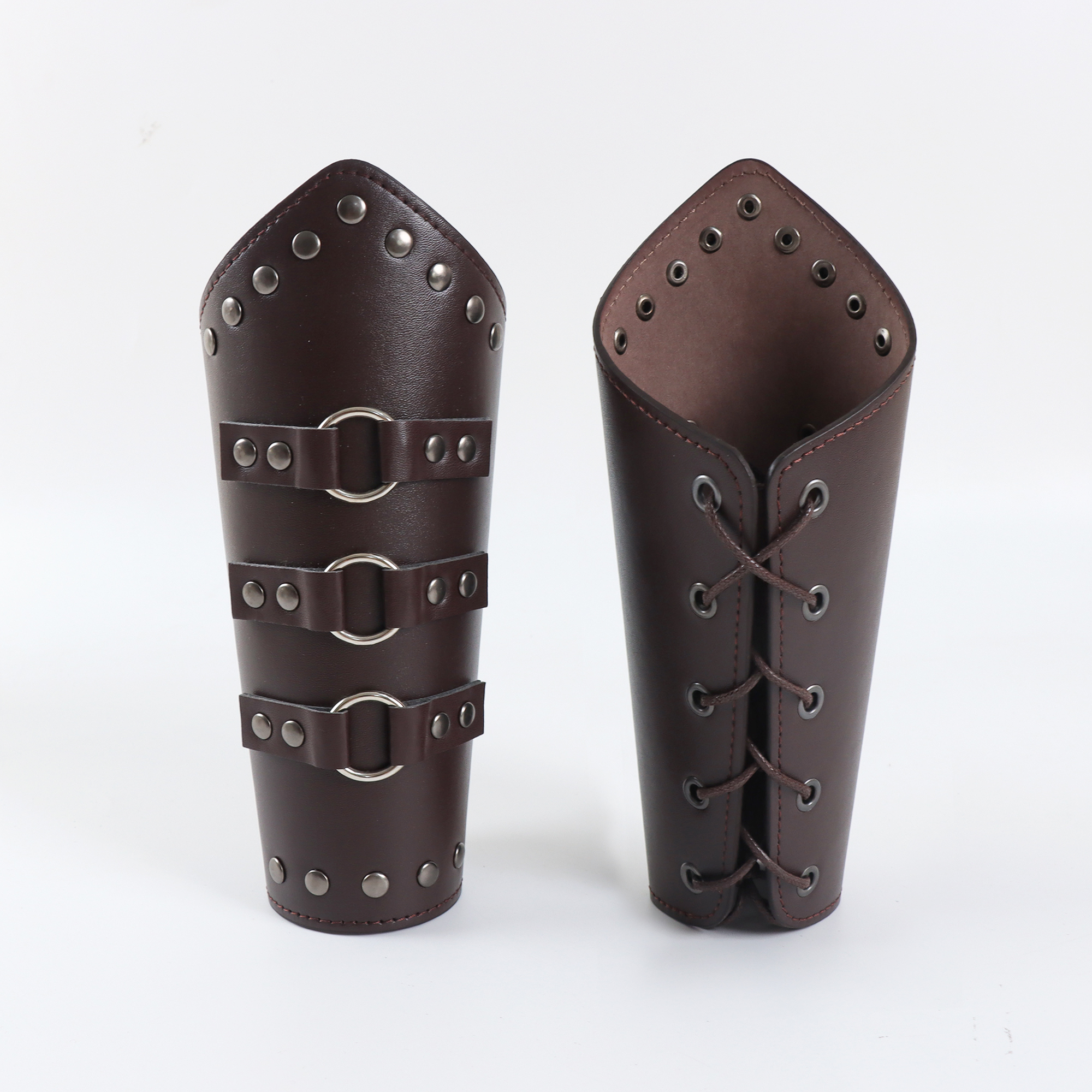 Men Medieval Cosplay PU Leathe - Men'S Viking Accessories avaliação e preço