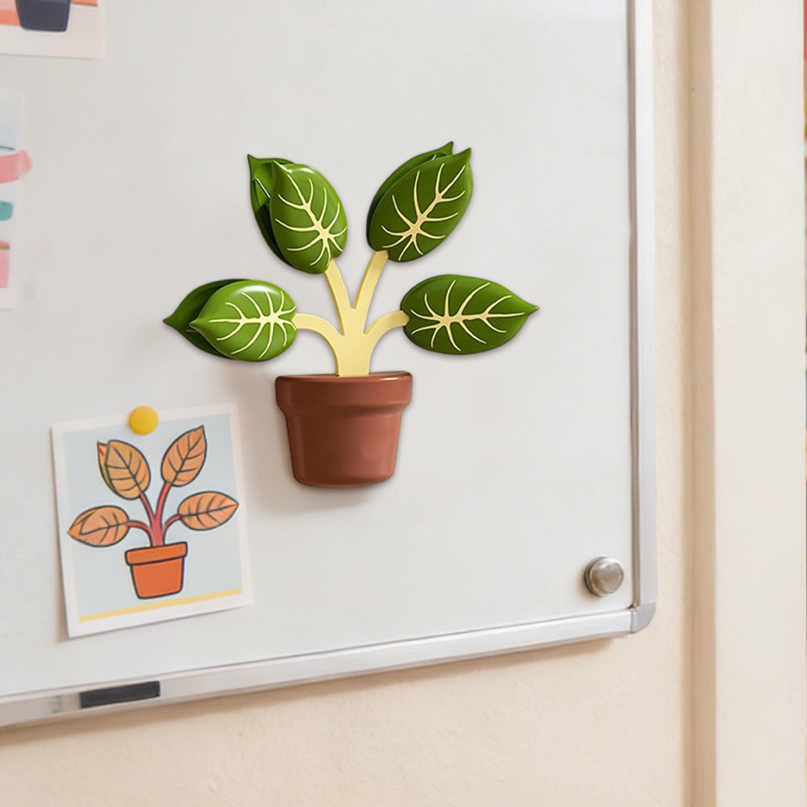 3D Potted Plant Refrige Magnet - Men'S Accessories Rack avaliação e preço