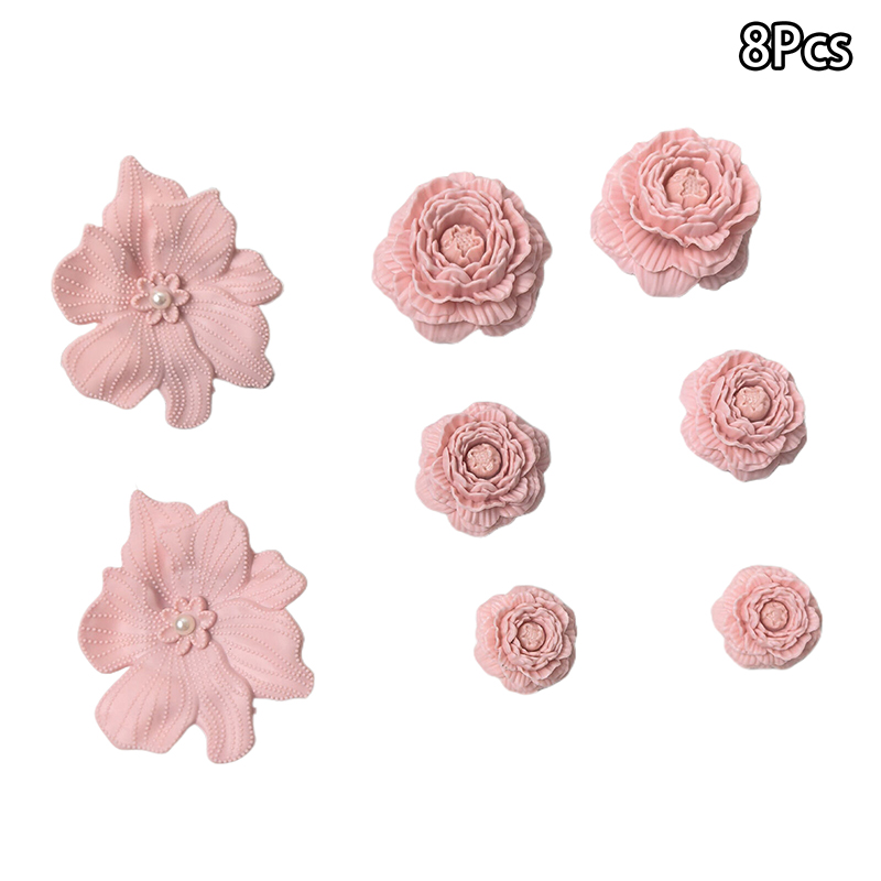 8/17Pcs DIY 3D Flowers Shoes D - Men Accessories Bouquet avaliação e preço