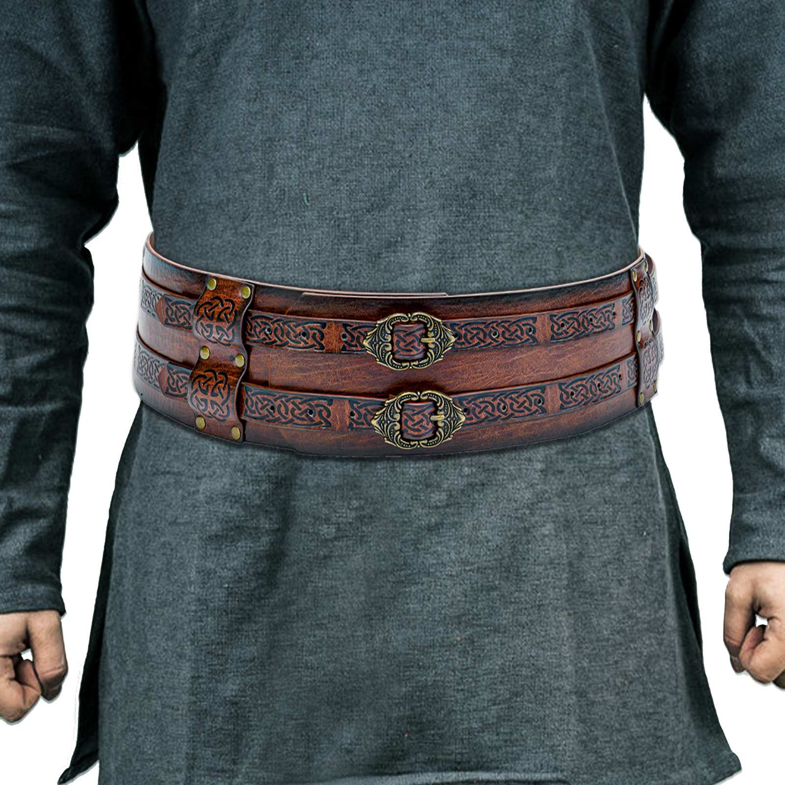 Men Women Runic Leather Belt D - Men'S Viking Accessories avaliação e preço