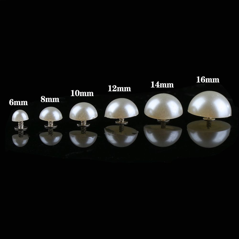 30/50pcs Half Round Pearl Rive - Men'S Accessories Rack avaliação e preço