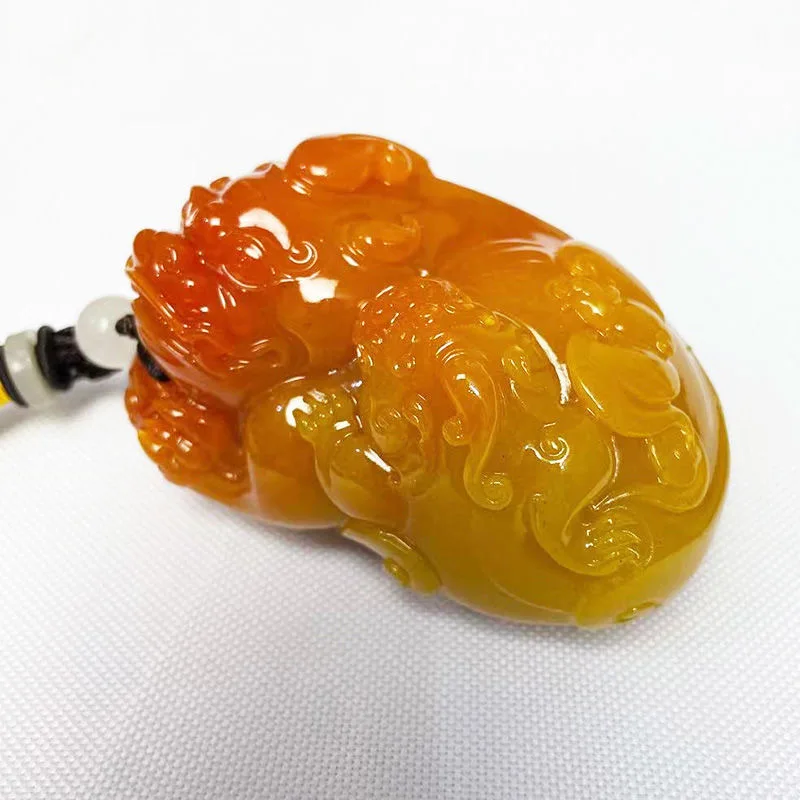 Natural Huang Longyu Pixiu Pen - Men Accessories Hand avaliação e preço