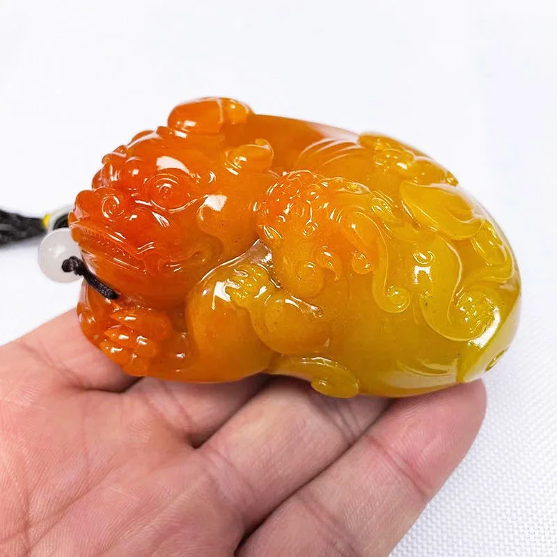 Natural Huang Longyu Pixiu Pen - Men Accessories Hand avaliação e preço